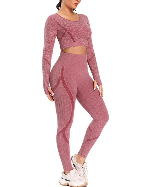 Super Breathable Seamless Long Sleeve & long Leggings Sets