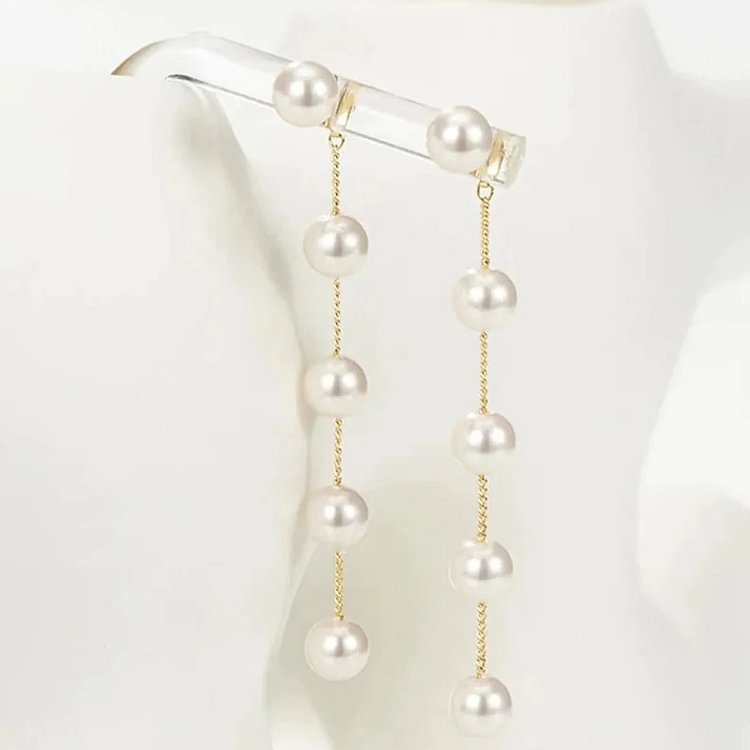 Freshwater Pearl Drop Threader Earring