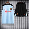 2024/2025 Barcelona Pre-match Training White Jersey+Shorts 1:1 Thai Quality
