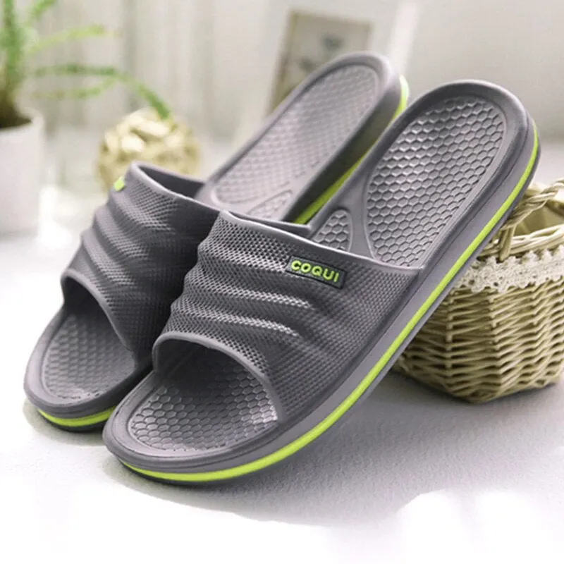Home Men Slippers Summer Indoor Floor Non-slip Slippers Couple Platform Slippers Women EVA Non-slip Women's and Men'sSlippers