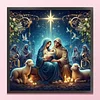 Christmas Jesus-14CT Stamped Cross Stitch 40*40cm/15.75*15.75in