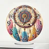 Dream Catcher Acrylic DIY Diamond Painting Clock Kit Diamond Art Clock