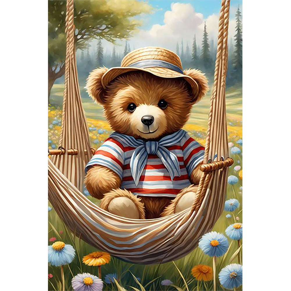 Cute Bear-Paint by Numbers-16"x24"/40*60cm