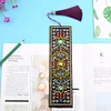DIY Special Shaped Diamond Painting Creative Leather Bookmarks with Tassel