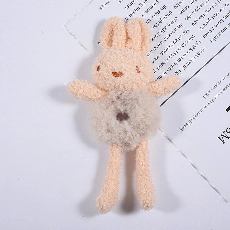 Cartoon Style Bear Plush Hair Tie