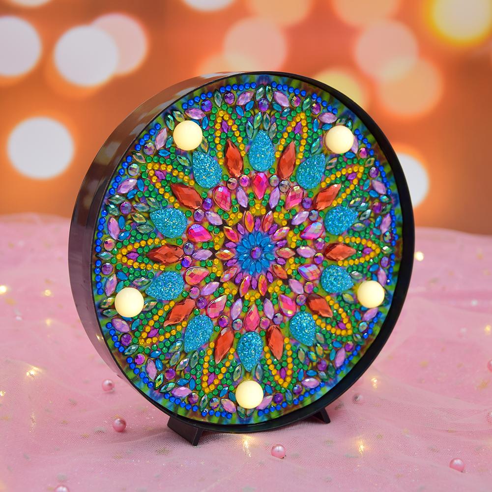 DIY Mandala LED Diamond Painting Light Box Cross Stitch Embroidery Lamp