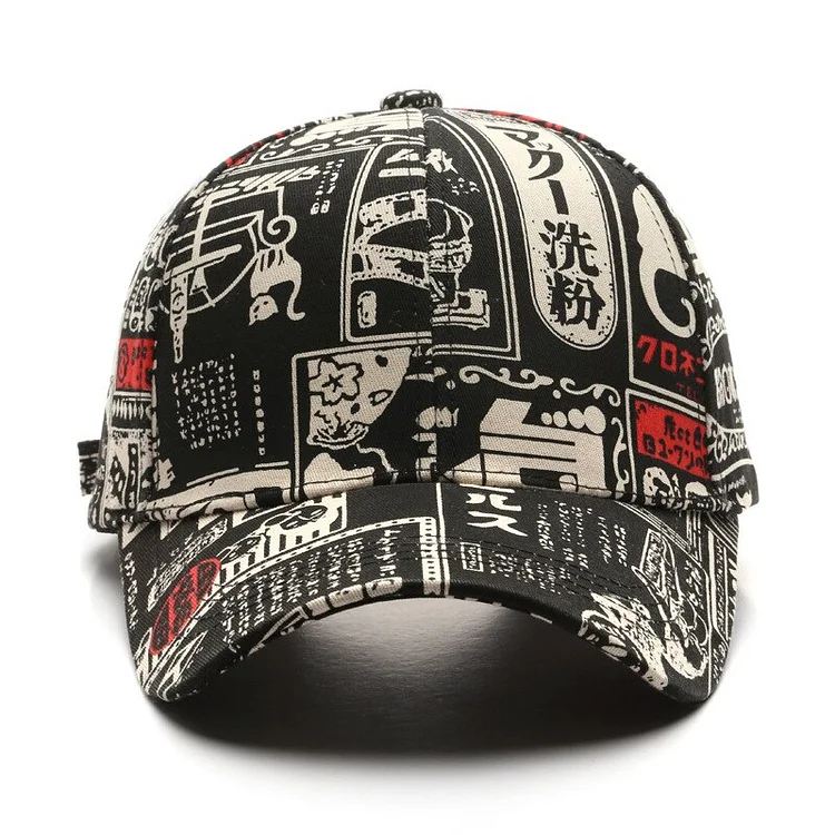 Japanese Personalized Geometric Duck Tongue Hat Leisure Sports Mens Travel Sunscreen Sun Hat Baseball Hat