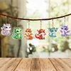 6pcs DIY Dragon Double Side Diamond Painting Keychains