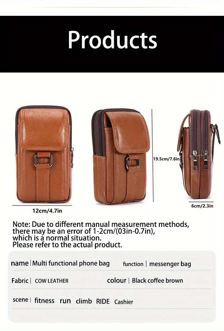 1pc     bag top   cowhide   hanging     details 7