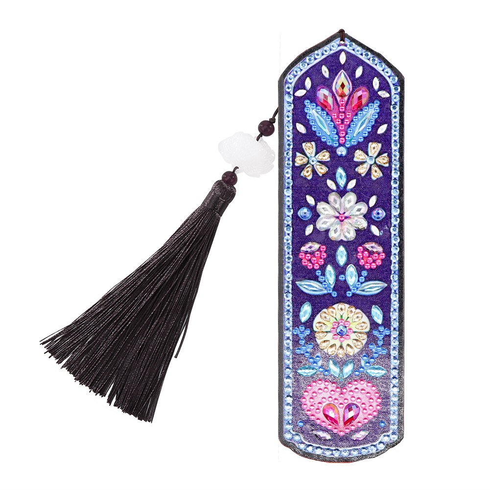 

Flower and Hearts-DIY Crative Diamond Tassel Bookmark, 501 Original