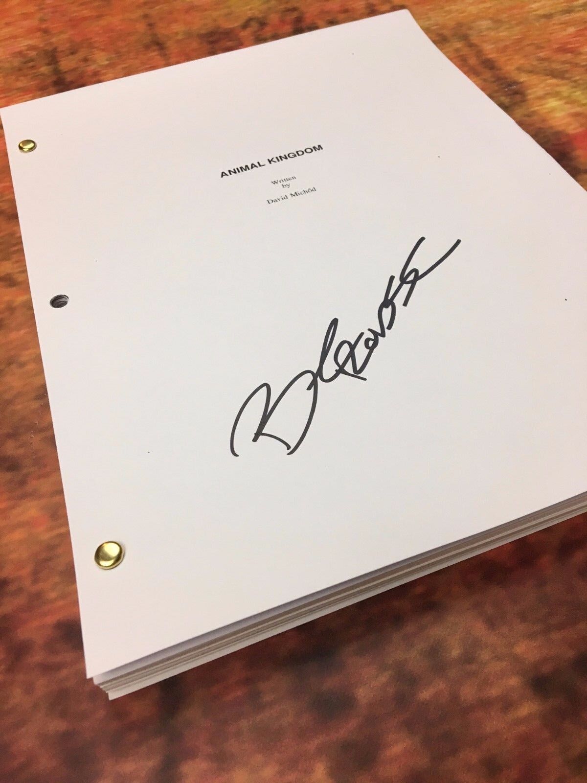 GFA Animal Kingdom - Craig * BEN ROBSON * Signed TV Episode Script AD1 COA