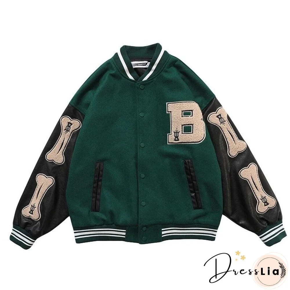 Embroidered Varsity Jacket