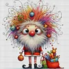 Furry Santa Claus-14CT Counted Cross Stitch 40*40cm/15.75*15.75in