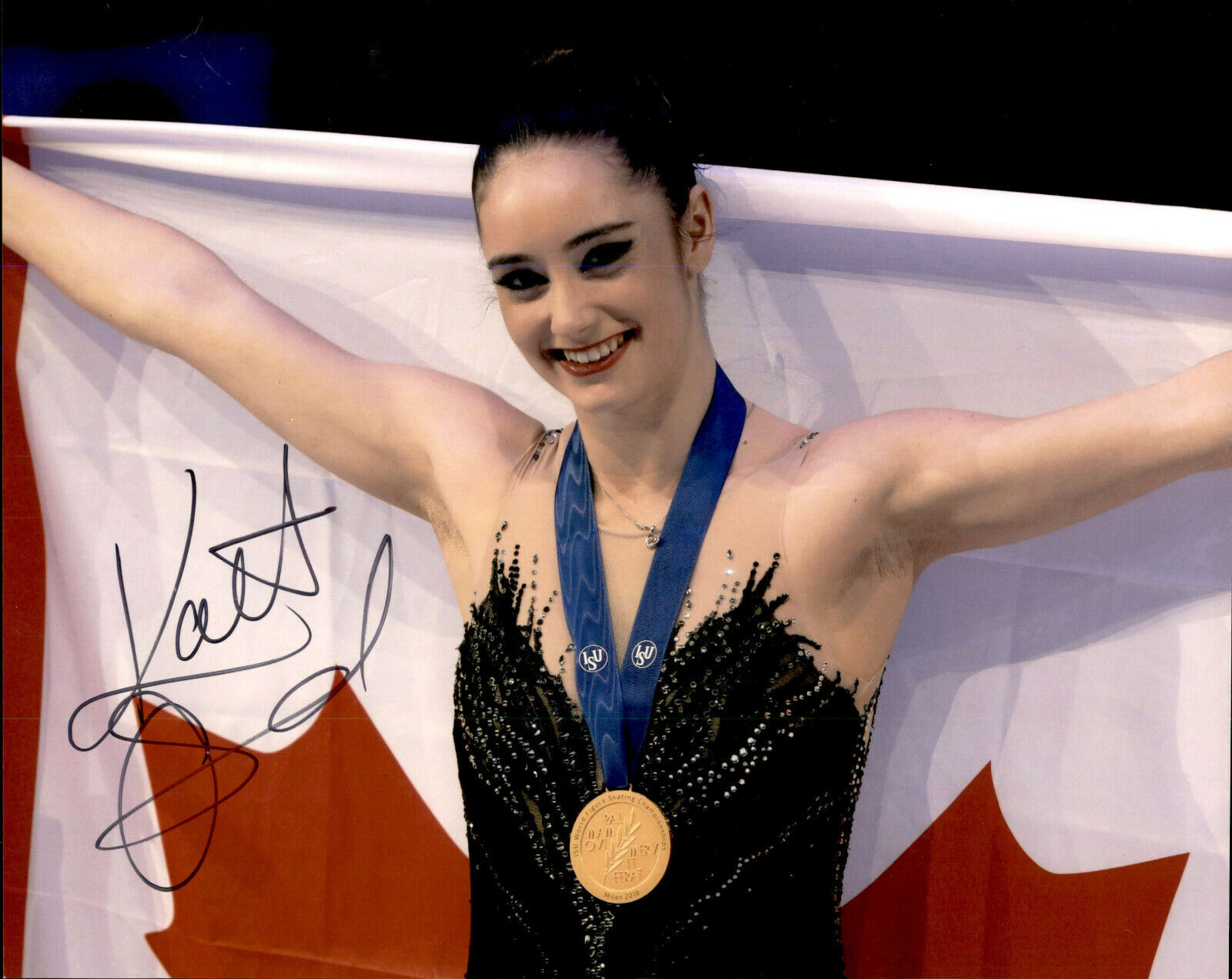 Kaetlyn Osmond SIGNED 8x10 Figure Skating OLYMPICS 2014 SOCHI