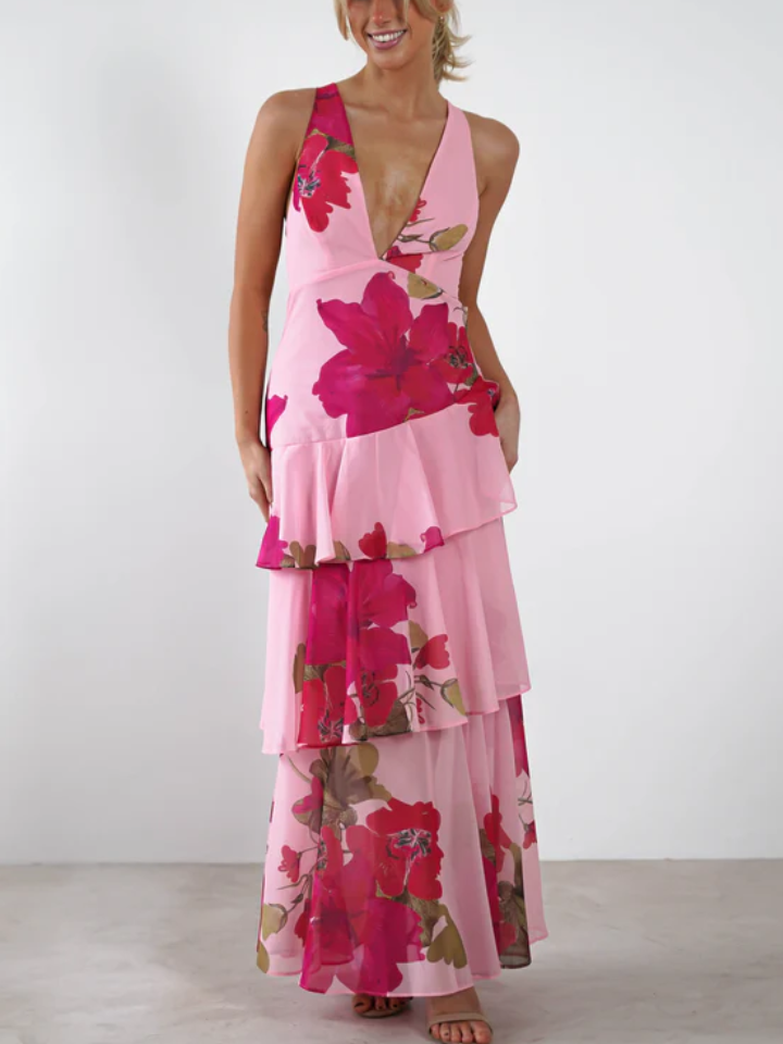 Floral-Print Maxi Dress
