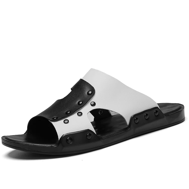 Kasomalang Top Quality Summer Sandals Men Shoes Genuine Leather Breathable Antiskid Beach Slippers Male Casual Sandalias Fashion Footwear