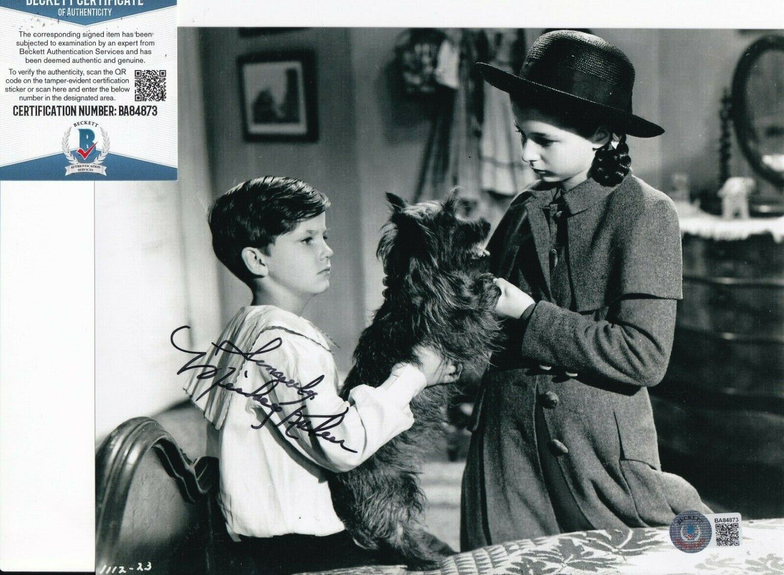 MICKEY KUHN signed (GONE WITH THE WIND) Beau 8X10 Photo Poster painting BECKETT BAS BB84873