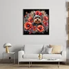 Poppy Puppy-11CT Stamped Cross Stitch 45*45cm/17.72*17.72in