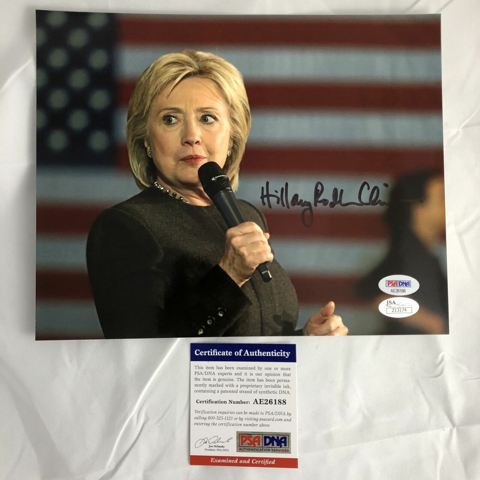 Hillary Rodham Clinton signed 8x10 Photo Poster painting PSA/DNA JSA Autographed First Lady USA