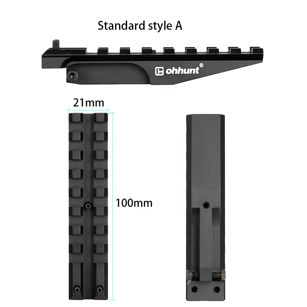 ohhunt Low Profile AK Rear Sight Rail Mount 