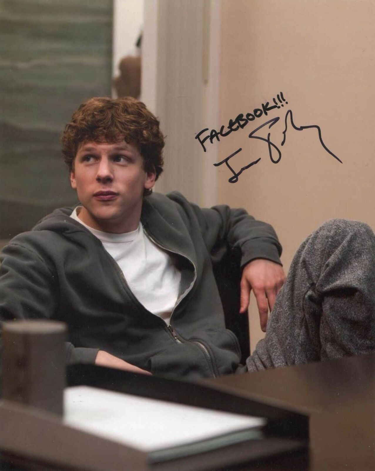 ACTOR Jesse Eisenberg autograph, In-Person signed Photo Poster painting