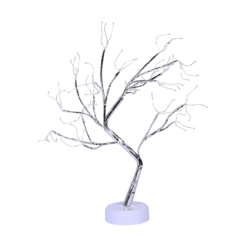 

108 LED Touch Night Light Christmas Tree Copper Wire Fairy Lamp Cool White, 501 Original