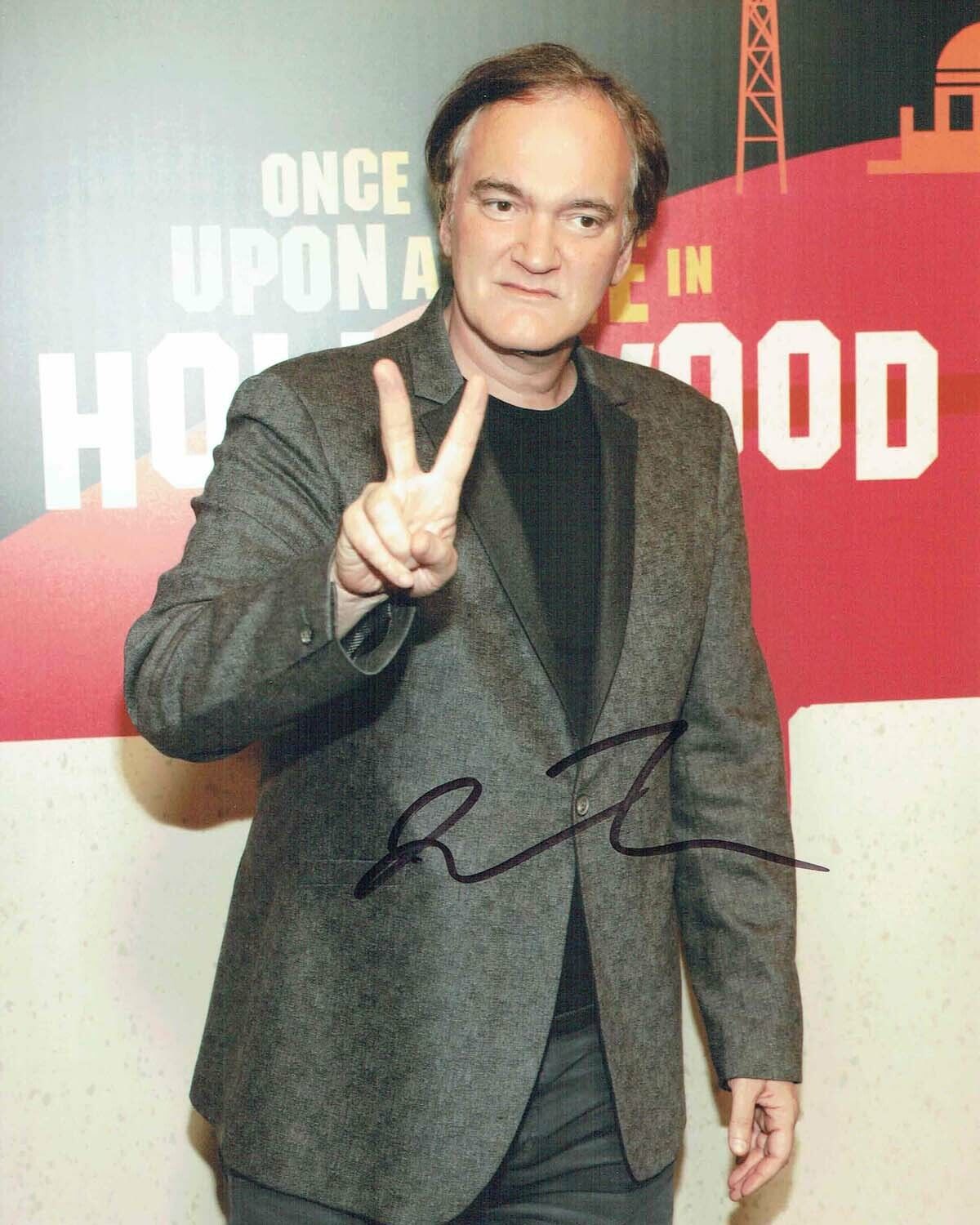 Quentin TARANTINO SIGNED Autograph 10x8 Photo Poster painting Film Director AFTAL COA