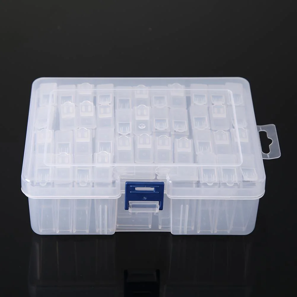 42 Slots Transparent Diamond Painting Beads Box Drill Box Container Storage Case