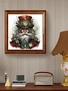 (US Only)Paint By Numbers Kit On Canvas DIY Oil Art Santa Claus Picture Home Decor40x40cm