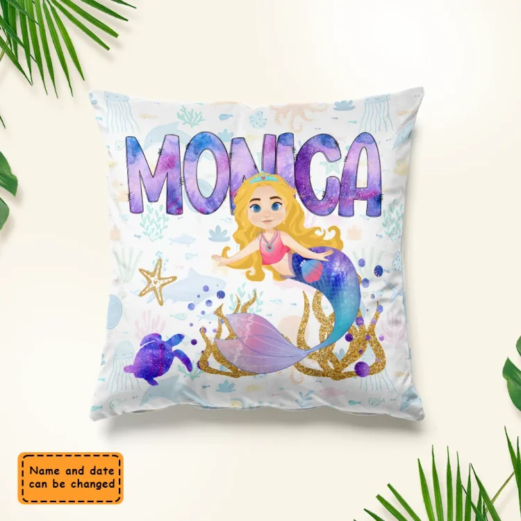 Custom Personalized Pillow-Be A Mermaid