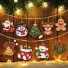 9pcs DIY Double-Sided Rhinestone Acrylic Diamond Painting Christmas Tree Pendant(Christmas Tree)