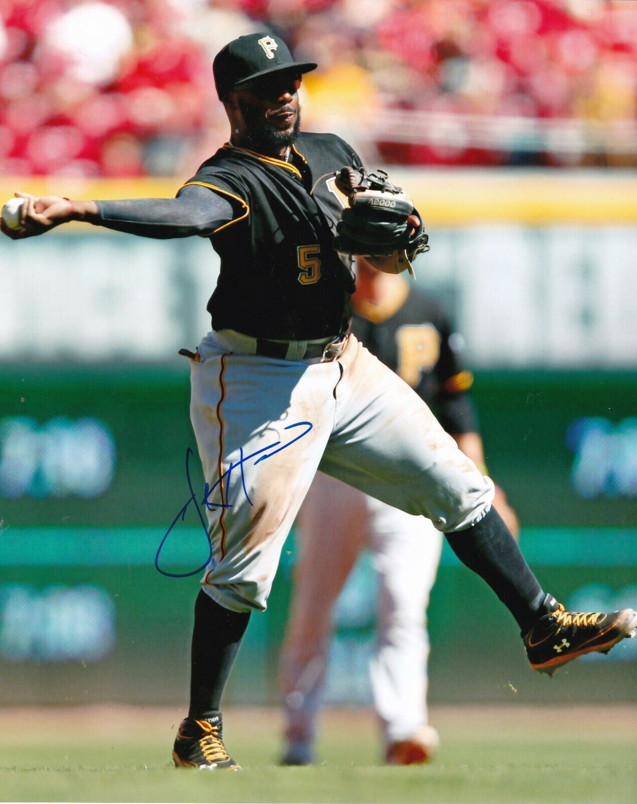 JOSH HARRISON PITTSBURGH PIRATES ACTION SIGNED 8x10