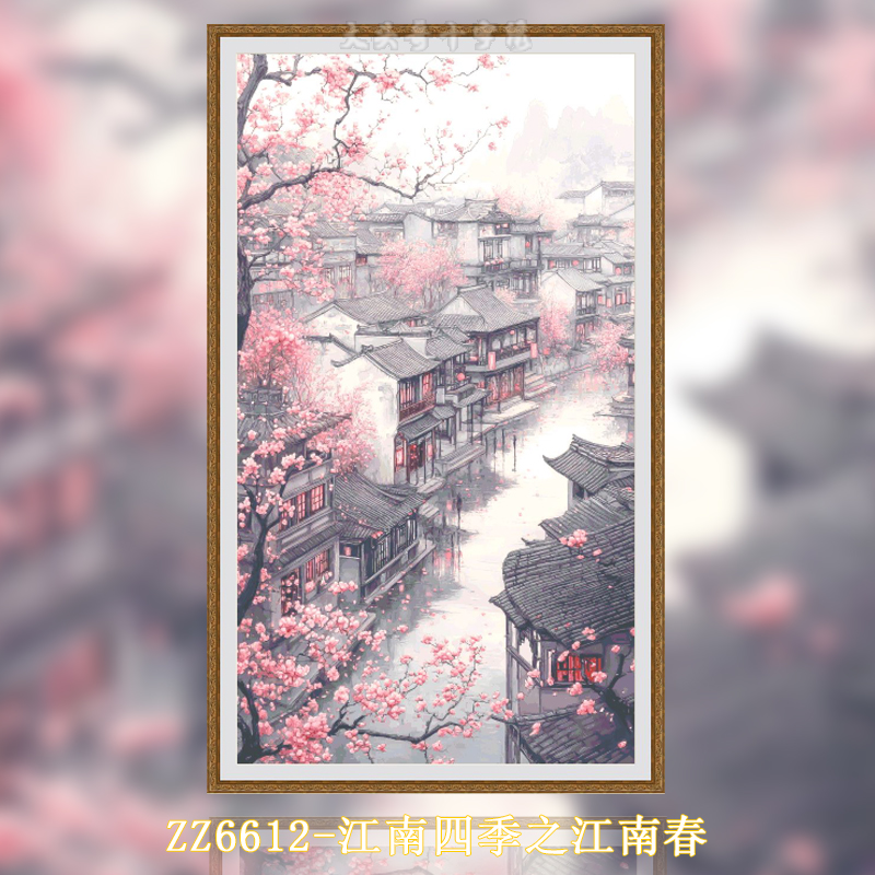 [ZZ Jiangnan Series - Four Seasons of Jiangnan Spring, Summer, Autumn and Winter]  Painting Fairy Cross Stitch