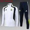 2025/2026 Real Madrid White Long Zipped Jacket Football Shirt 1:1 Thai Quality