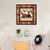 Snowman And Car-14CT Stamped Cross Stitch 40*40cm/15.75*15.75in