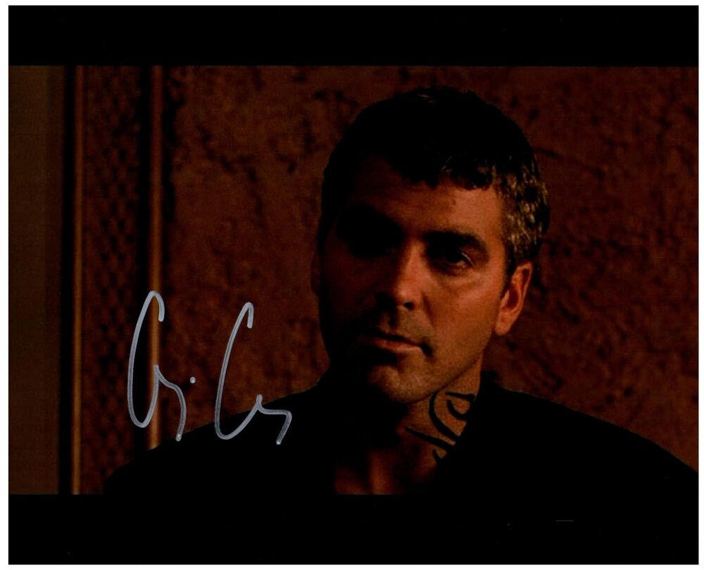 GEORGE CLOONEY Signed Autographed FROM DUSK TILL DAWN 8X10 Photo Poster painting M