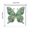 5D DIY Partial Special Shaped Drill Diamond Painting Kit Butterfly Decor With Frame Kit 18x18cm