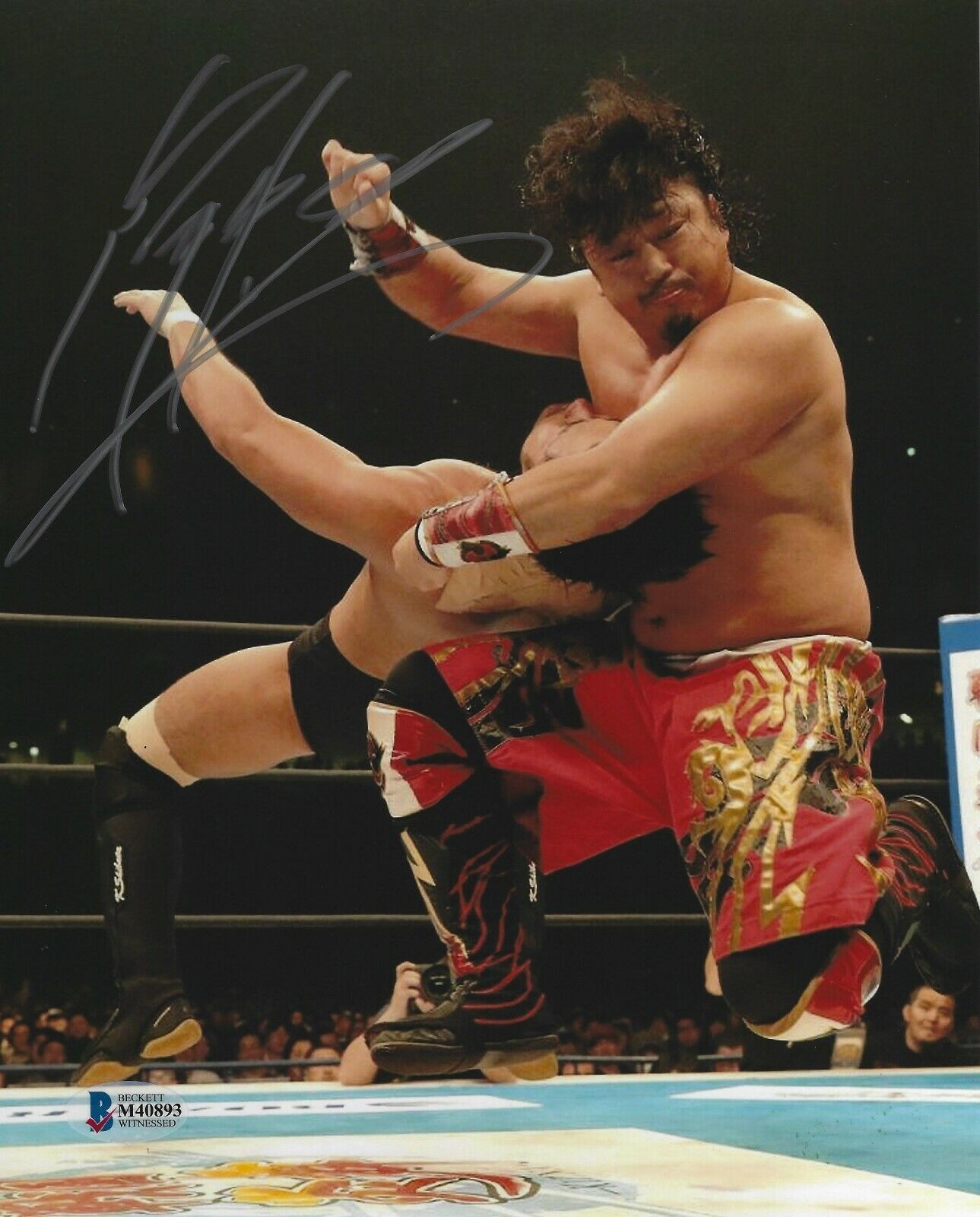 Hirooki Goto Signed 8x10 Photo Poster painting BAS Beckett COA New Japan Pro Wrestling Picture C