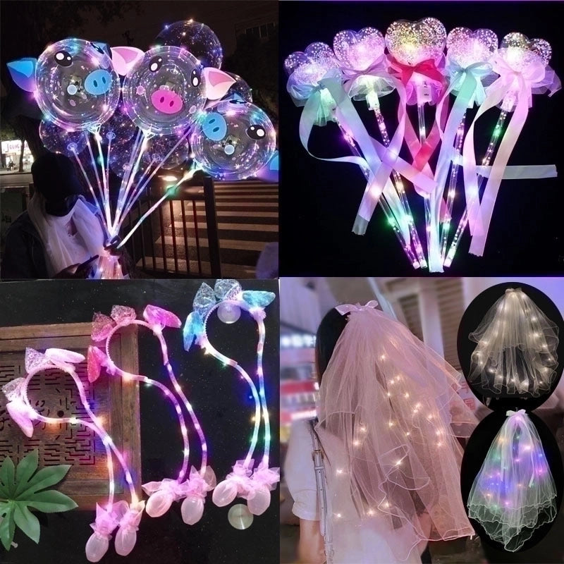 Luminous Headband Starry Sky Stick Magic Wand Rabbit Ear Toys