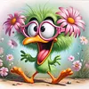 Diamond Painting -DIY Round Drill Flower Chick(40x40cm)