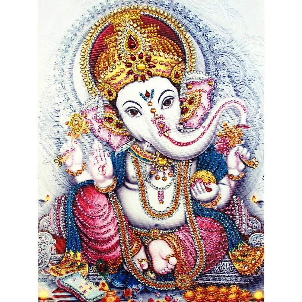 Diamond Painting - Special Shaped Drill - Elephant Man(30*40cm)