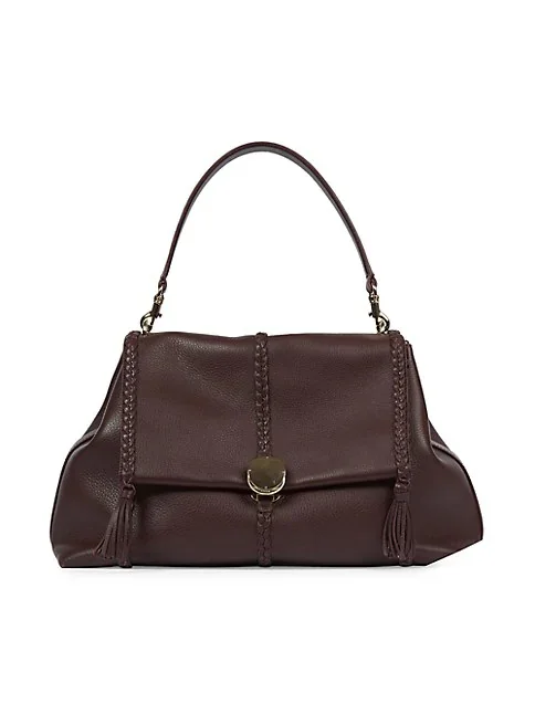 Chloé Large Penelope Leather Shoulder Bag