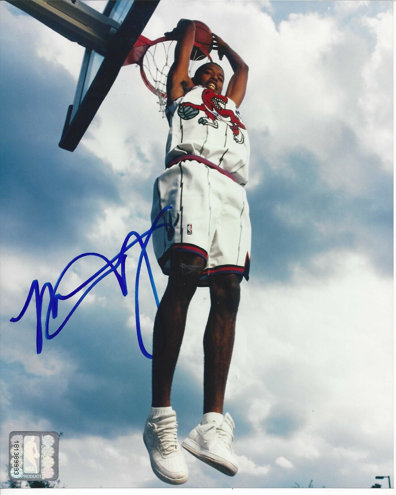 Marcus Camby Autographed 8x10 Toronto RaptorsB103