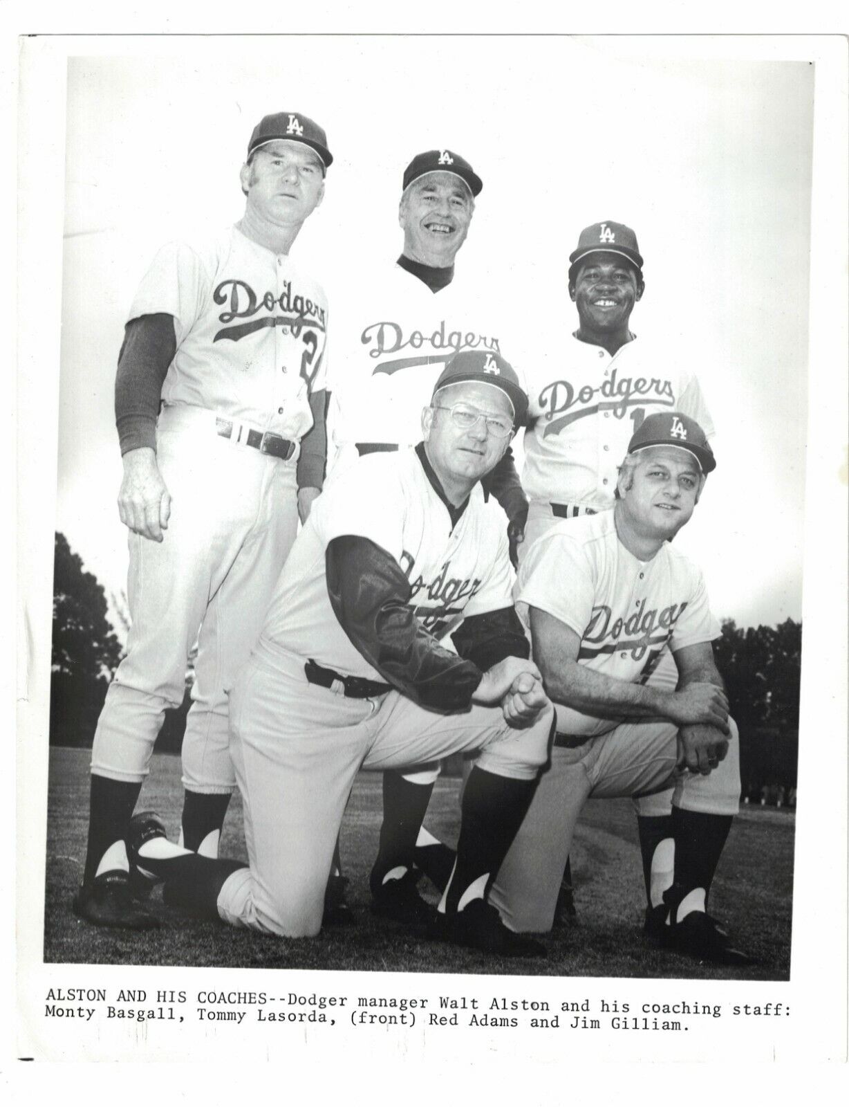 Walt Alson Tommy Lasorda Los Angeles Dodgers 1960's Press Baseball Photo Poster painting CH15