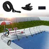 24 Pcs Pool Solar Cover Reel Attachment Kit for In-Ground Swimming Pool