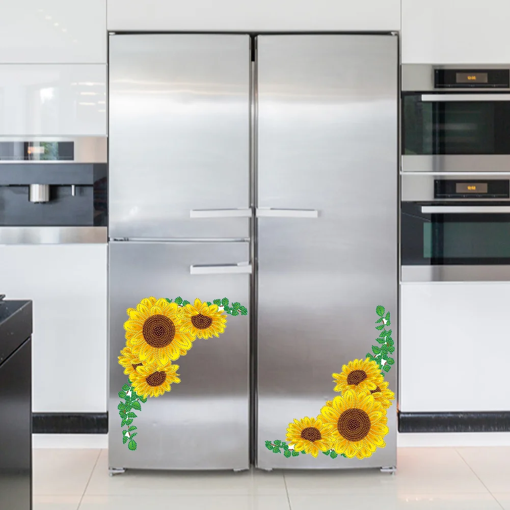 Sunflower DIY Diamonds Painting Sticker Art Crafts Mosaic Paster for Child Gift