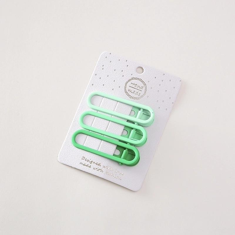 Minimalist Solid Color Alloy Hollow Out Hair Clip 1 Set