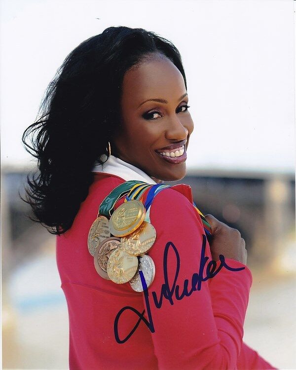 JACKIE JOYNER-KERSEE signed autographed OLYMPIC GOLD MEDAL Photo Poster painting