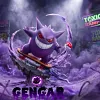 Skateboard Gengar - Pokemon Resin Statue - ntwo-Studios