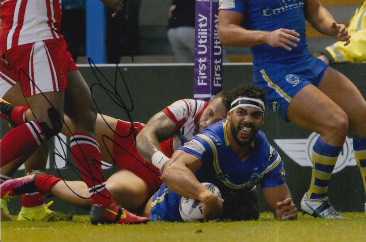 WARRINGTON WOLVES HAND SIGNED RYAN ATKINS 6X4 Photo Poster painting 1.